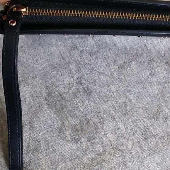 **LIKE NEW!** Classic Kate Spade black and silver beaded wristlet or clutch! - Picture 9 of 12